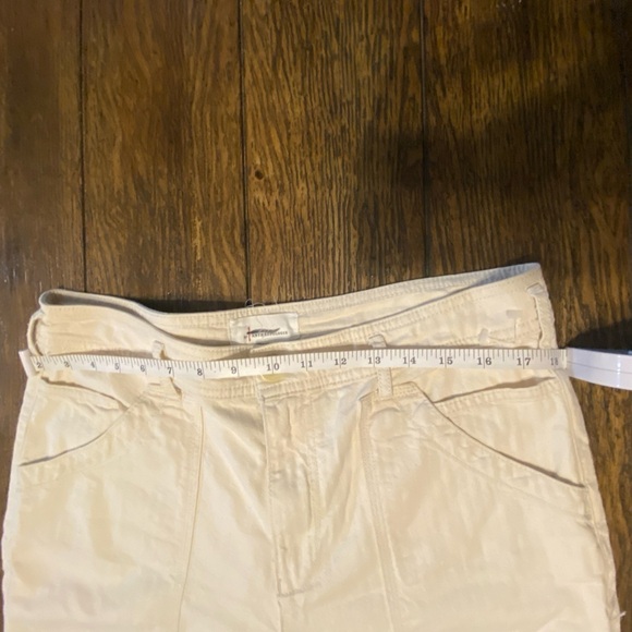 Anthropologie Utility High Rise Straight Retro Leg White Flare Pants Size 29 C3 - Picture 7 of 7